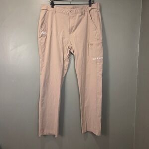 Huk Performance Men's Fishing Pants, Tan, Size XL